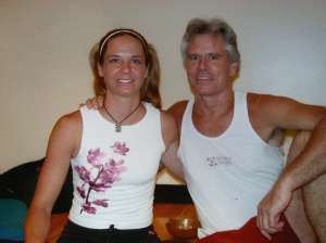 Me & Tim, Yoga on high, Columbus, Ohio - 2005.